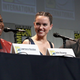 John Boyega, Daisy Ridley, and Oscar Isaac at San Diego Comic-Con 2015's Star Wars panel. Credit: Jesse Grant / Stringer/Getty Images.